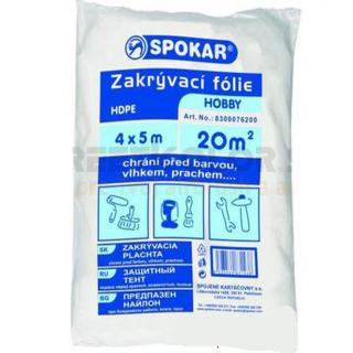 Zakrývací fólie 4 x 5m, Tloušťka 5µm, HDPE