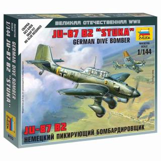 Zvezda Wargames (WWII) Junkers JU-87 Stuka Model Set letadla 1:144, 8 dílů (***SKLADOM***POPIS PRIPRAVUJEME***)