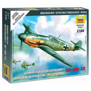 Zvezda Wargames (WWII) Messerschmitt Bf-109 F2 Model Set letadla 1:144, 8 dílů (***SKLADOM***POPIS PRIPRAVUJEME***)