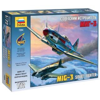 Zvezda Wargames (WWII) MIG-3 Sovět Fighter Model Set letadla 1:72, 36 dílů (***SKLADOM***POPIS PRIPRAVUJEME***)