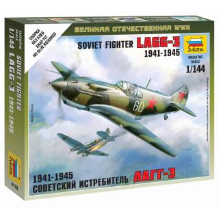 Zvezda Wargames (WWII) Sovět Fighter LaGG-3 Model Set letadla 1:144, 10 dílů (***SKLADOM***POPIS PRIPRAVUJEME***)