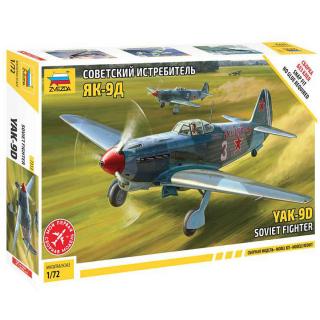 Zvezda Wargames (WWII) YAK-9 Sovětský bojovník Model Set letadla 1:72, 57 dílů (***SKLADOM***POPIS PRIPRAVUJEME***)