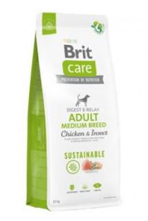 Brit Care Dog Sustainable Adult Medium Breed 12kg (+2 kg zdarma (do vyprodání))
