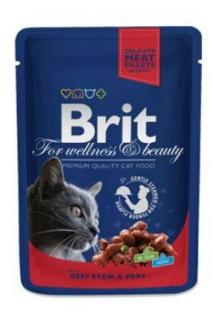 Brit Premium Cat kapsa with Beef Stew &amp; Peas 100g