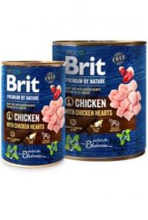 Brit Premium Dog by Nature  konz Chicken &amp; Hearts 400g
