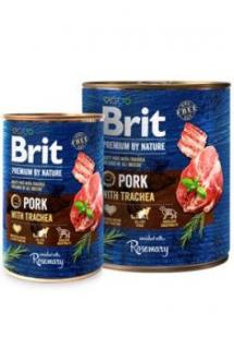 Brit Premium Dog by Nature  konz Pork &amp; Trachea 400g