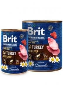 Brit Premium Dog by Nature  konz Turkey &amp; Liver 400g