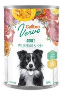 Calibra Dog Verve konz.GF Adult Wild Boar&amp;Beef 400g