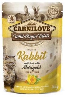 Carnilove Cat Pouch Kitten Rabbit &amp; Marigold 85g