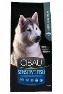 CIBAU Adult Sensitive Fish&amp;Rice 12kg+2kg ZDARMA