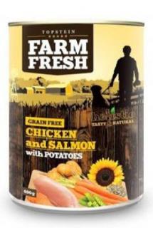 Farm Fresh Dog Chicken&amp;Salmon with Potatoes konz 800g