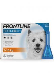 FRONTLINE SPOT ON pro psy S (2-10kg) - 3x0,67ml (Leták 4/25: 9+1 (Platnost do 30.6.2025))