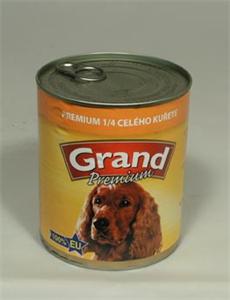 GRAND konz. pes Extra s 1/4 kuřete 850g