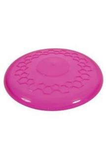 Hračka pes FRISBEE TPR POP 23 cm růžová Zolux