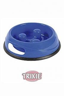 Miska plast proti hltání 0,9l 23cm mix barev TR