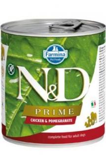 N&amp;D DOG PRIME Adult Chicken &amp; Pomegranate 285g (rabat 1+1 konzerva zdarma (Platnost do 31.12.2023))