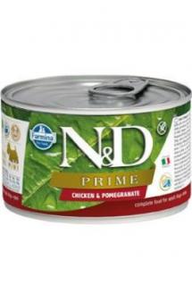 N&amp;D DOG PRIME Adult Chicken &amp; Pomegranate Mini 140g (rabat 1+1 konzerva zdarma (Platnost do 31.12.2023))