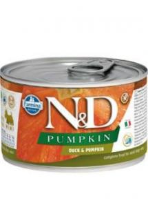 N&amp;D DOG PUMPKIN Adult Duck &amp; Pumpkin Mini 140g (rabat 1+1 konzerva zdarma (Platnost do 31.12.2023))