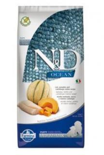 N&amp;D OCEAN DOG Puppy M/L Codfish &amp; Pumpkin &amp; Melon 12kg