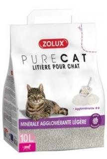 Podestýlka PURECAT mineral light clumping 10l Zolux