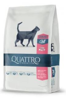 QUATTRO Cat Superpremium Steril. Drůbež 1,5kg