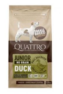 QUATTRO Dog Dry SB Junior Kachna 1,5kg (Akce (do vyprodání))