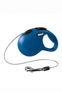 Vodítko FLEXI Classic New XS lanko 3m/8kg modrá (Leták 4/25: sleva 30% (běžně 13%) (Platnost do 30.4.2025))