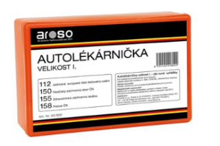 Autolékárnička pro poskytnutí předlékařské první pomoci - plastová