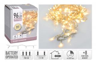 Self Import Agencies Vánoční 96 LED, 7m, bateriový osvětlení - AX8-416220