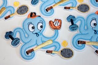 Nažehlovačka modrá chobotnice