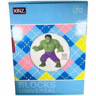 3D stavebnice Hulk 7869dílků, (56cmx42cmx28cm)