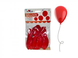 Balonky různé barvy 20cm 10 ks Barva: Červená