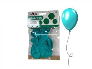 Balonky různé barvy 20cm 10 ks Barva: Zeleno-modrá
