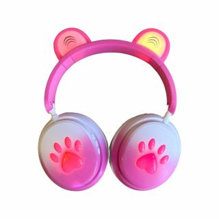 Bezdrátová sluchátka Mouse Ear PG-003 Barva: Tmavě růžová