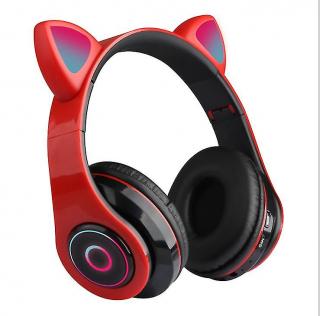 Bluetooth sluchátka Cat Ear CXT-B39 Barva: Červená