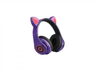 Bluetooth sluchátka Cat Ear CXT-B39 Barva: Fialová