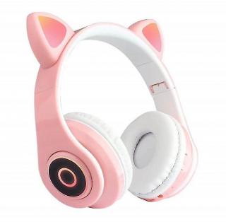 Bluetooth sluchátka Cat Ear CXT-B39 Barva: Růžová