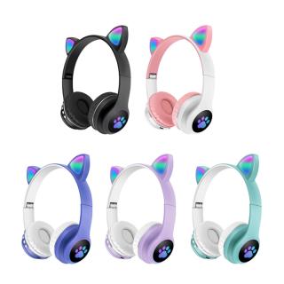 Bluetooth sluchátka Cat Ear s tlapkou VV-23M Barva: Růžová