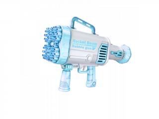 Bublinkovací kulomet pro děti 64 bublin - Rocket Boom Barva: Modrá
