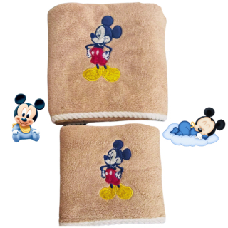 Dárková sada heboučkých dek baby Mickey Mouse