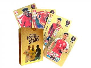 Designové fotbalové karty - World Football Stars 50 ks Varianta: Zlatá 30 ks