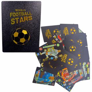 Designové fotbalové karty - World Football Stars 55 ks Varianta: Černá 55ks