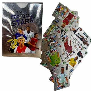 Designové fotbalové karty - World Football Stars 55 ks Varianta: Stříbrná 55ks