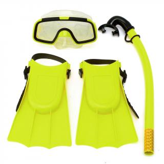 Dětský Mini Potápěčský Set - Brýle, Šnorchl, Ploutve Barva: Žlutá