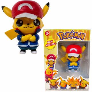 Figurka Pokemón Pikachu 8 cm Varianta: Pikachu červená kšiltovka