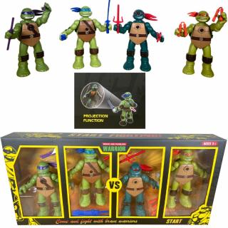 Figurky - Želvy Ninja svítící  4ks - 14cm