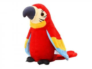Interaktivní mluvící papoušek Talking Parrot Barva: Červená