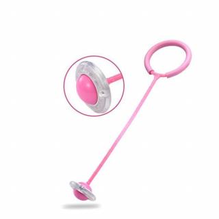 JumpGlow LED skákací míč na laně Barva: Růžová