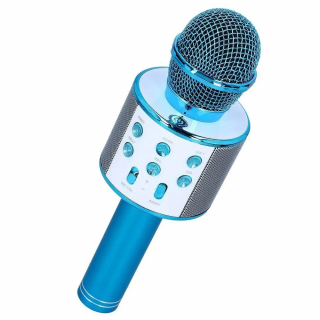 Karaoke bluetooth mikrofon WS-858 Barva: Modrá