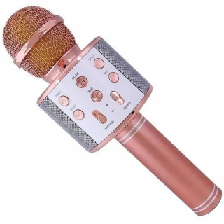 Karaoke bluetooth mikrofon WS-858 Barva: Rose gold